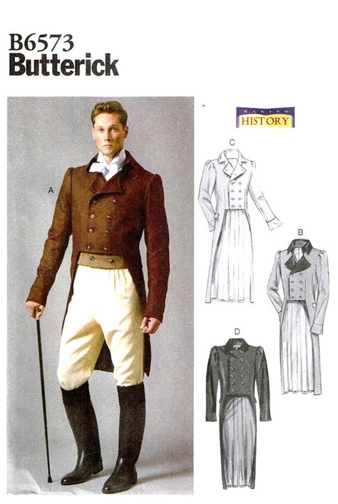 Sewing Pattern Men Coat Tails Jacket Steampunk History Etsy