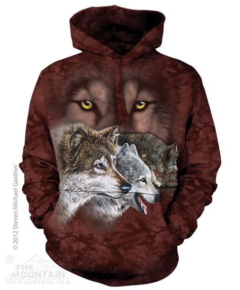Find 9 Wolves Hoodie By The Mountain Wolf Hoodie Animal Tshirt
