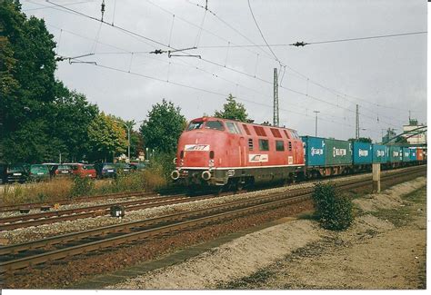 Evb 288 Ex Db V200 053 Mit Containern Aus Dem Hamburger Hafen