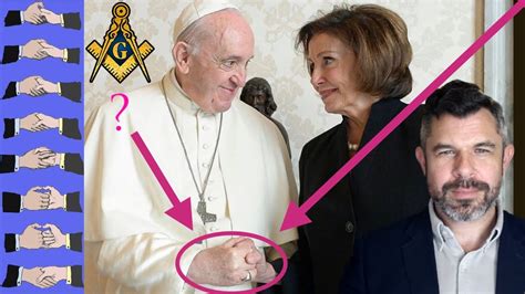 Freemason Handshake Pope Francis And Nancy Pelosi Display Odd