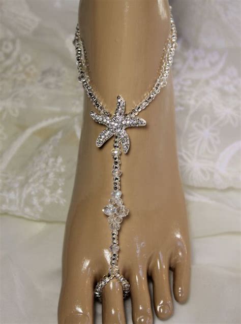 Beach Wedding Barefoot Sandals Foot Jewelry By Subtleexpressions Foot