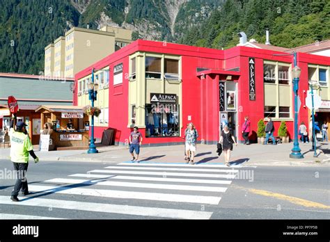 Downtown Juneau Alaska Stock Photo Alamy