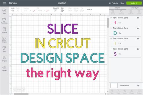 How To Slice Crop In Cricut Design Space