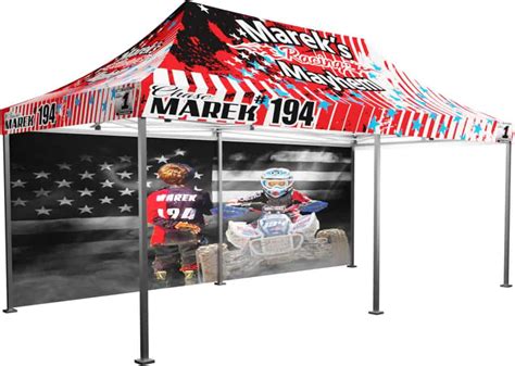 Custom Racing Tent 10x20 Patriot American Flag Style Canopy