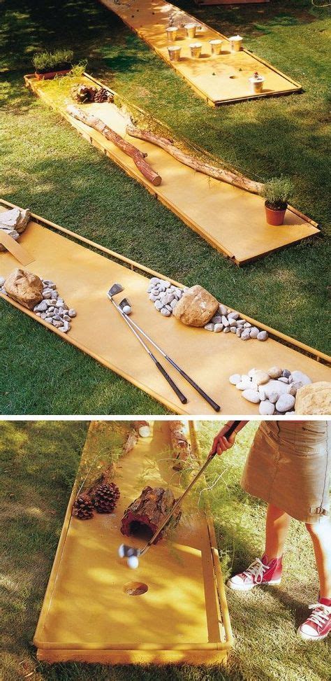 17 Outdoor Game Ideas To Diy This Summer Miniature Golf Course Golf