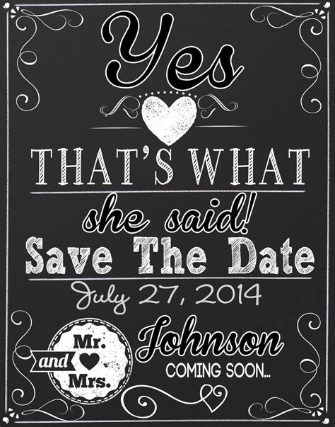 Funny Engagement Party Sign Thats What She Said Sign Etsy