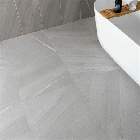 Allegro Grey Stone Effect Matt Porcelain Floor Tile Tilemountain