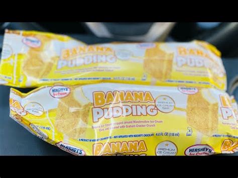 Hersheys Banana Pudding Ice Cream Bar Review YouTube