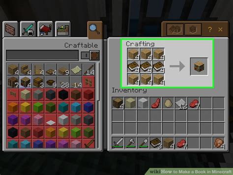 3 Ways To Make A Book In Minecraft Wikihow