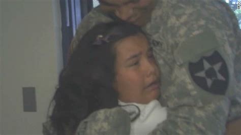 Soldier Surprises Kid Sister Cnn Video