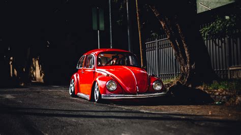 Wallpaper Volkswagen Beetle Mobil Merah Roda Kendaraan Darat