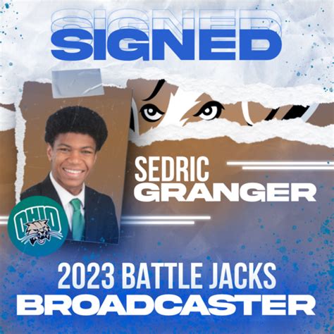 Battle Jacks Sign Sedric Granger As 2023 Broadcaster Battle Creek