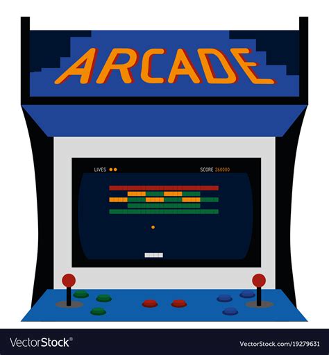 Arcade Machine Design Royalty Free Vector Image