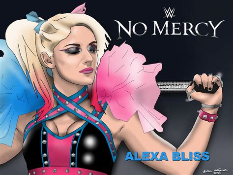 Alexa Bliss Wwe No Mercy 16 Drawing By Allenthomasartist On Deviantart