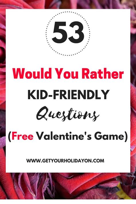 Would You Rather Valentines Questions In 2020 With Images