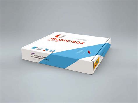 Download Free Horizontal Box Cover Mockup (PSD)