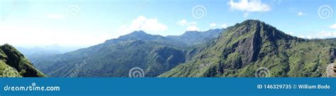 Panorama Of High Mountains Of Sri Lanka Stock Image Image Of Cyelon