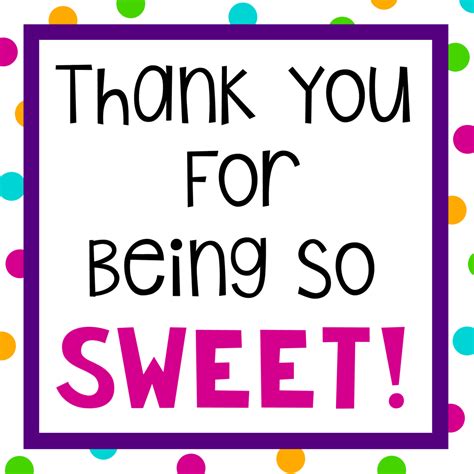 Sweet Thank You Ideas Fun Squared