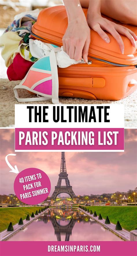 The Ultimate Paris Packing List For Summer In 2021 Paris Packing List
