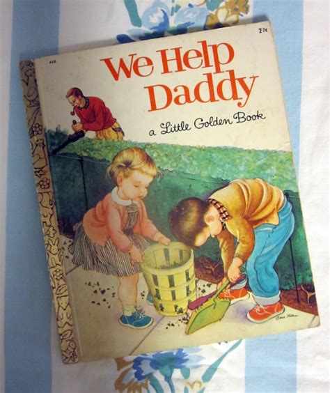 we help daddy 1962 little golden book illust by eloise