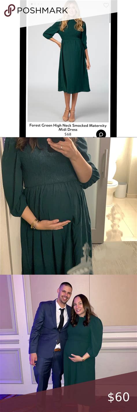 Sold On Forest Green Pinkblush Maternity Dress