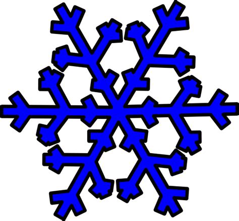 Blue Snowflake Clip Art At Vector Clip Art Online Royalty
