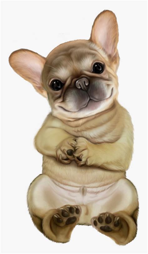 Cartoon French Bulldog Dogs Hd Png Download Transparent Png Image