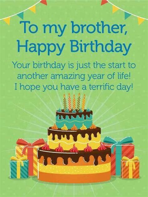 Cute Birthday Wishes For Brother From Sister