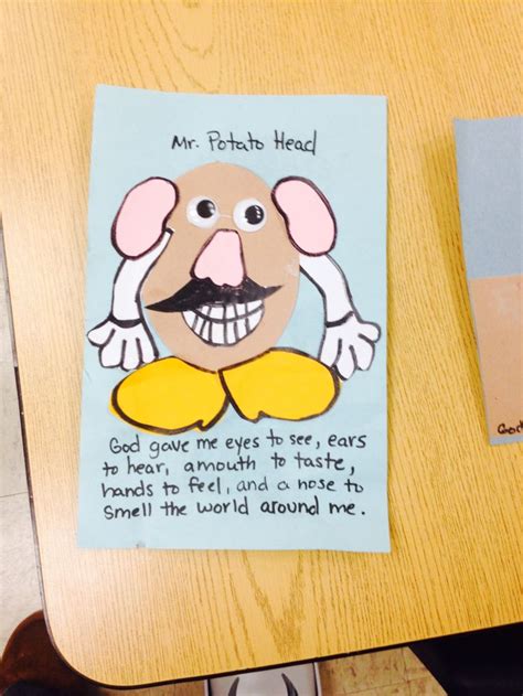 5 Senses Potato Head School Social Workers Counseling Lessons