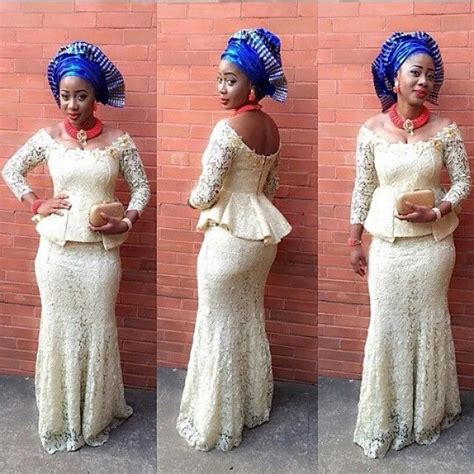 Designer African Evening Dresses Lace Scoop Appliques Mermaid Long