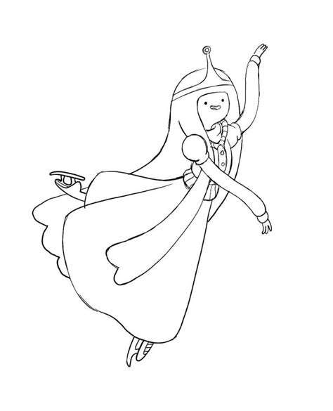 Princesa Bubblegum Bailando Para Colorear Imprimir E Dibujar Dibujos