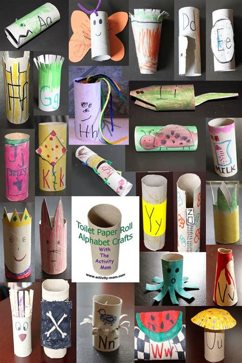 Toilet Paper Tube Alphabet Crafts A Z The Activity Mom Crafts