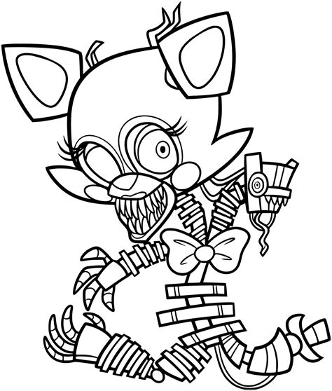 Chica, bonnie, foxy and others. Golden Freddy Coloring Pages at GetColorings.com | Free ...