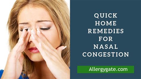 Nasal Congestion Surprising Causes And Natural Treatments Allergy Gate