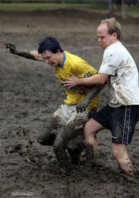 Playing Football In Mud