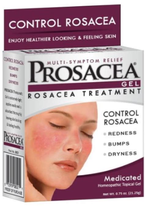 Prosacea Rosacea Treatment Homeopathic Topical Gel 75 Oz Pack Of 2
