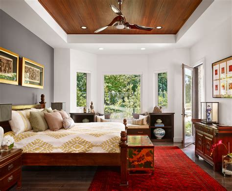 Master bedroom ceiling light fixtures. Good Looking minka lighting in Bedroom Asian with Dark ...