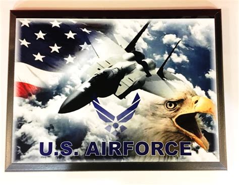 Us Air Force Eagleflagjet Plaque Custom Creations
