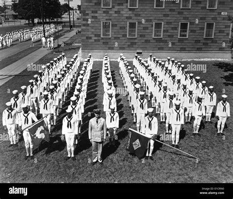 African American Recruits At The Great Lakes Naval Training Station