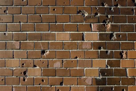 Bullet Holes In Brick Wall Stock Photo Image Of Hole 17877014