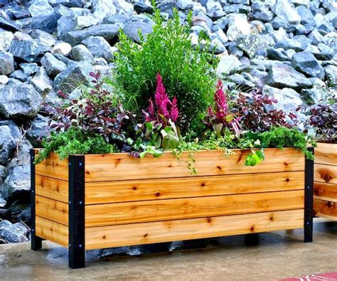 Awesome 55 Beautiful Garden Boxes Raised Design Ideas Source Https