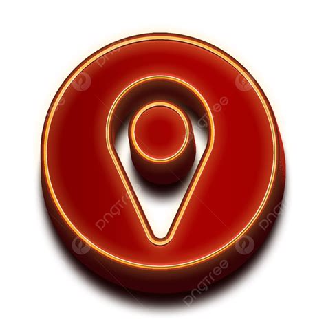 Contact 3d Transparent Png Location Golden Ringed 3d Bold Contact Icon