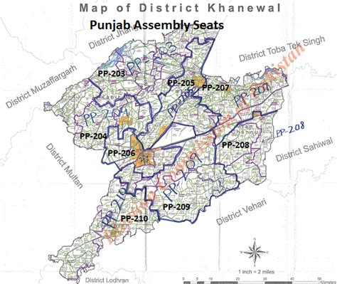 Khanewal Punjab Assembly Seats Area Map New Halqa Bandi 2018 PP 203 PP 204 PP 205PP 206PP 207 PP 208 PP 209PP 210 