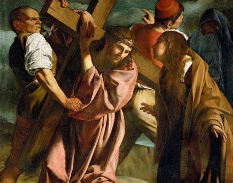Christ Carrying The Cross Painting By Orazio Gentileschi Pixels