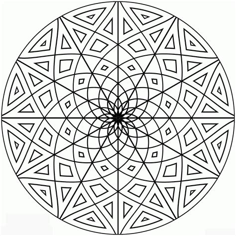 Simple Geometric Coloring Pages Coloring Home