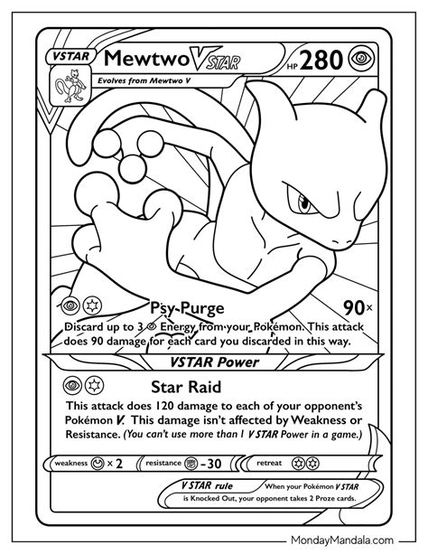 20 Mewtwo Coloring Pages Free Pdf Printables
