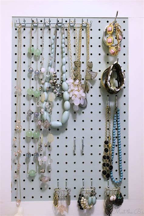 September Monthly Diy Challenge Pegboard Jewelry Organizer The