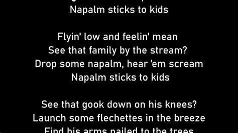 Napalm Sticks To Kids Lyrics Otaewns