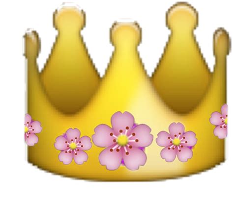 Download Flower Emoji Png Ios Emoji Crown Png Clipart Png Download