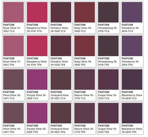 Purples Pantone Color Chart Pantone Palette Pantone Colour Palettes